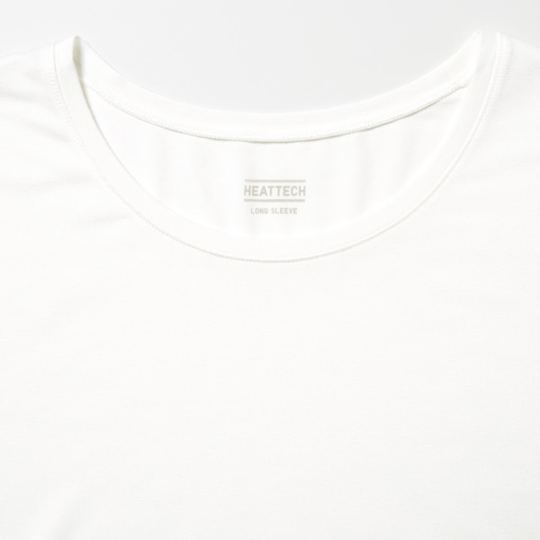 White Women Uniqlo HEATTECH Crew Neck Long-Sleeve T Shirts | 3145-CALSV