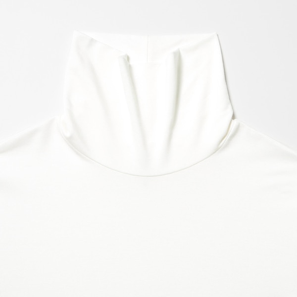 White Women Uniqlo HEATTECH Turtleneck Long-Sleeve T Shirts | 5207-SPUKD