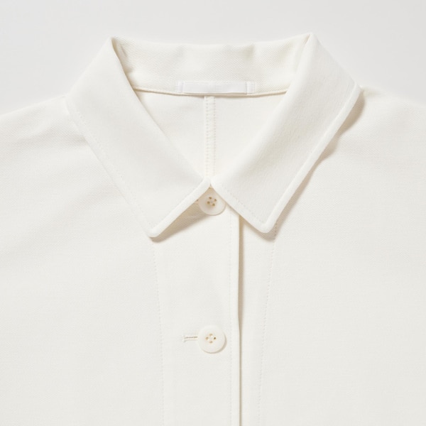 White Women Uniqlo Jersey Relaxed jackets | 2165-JPSMH