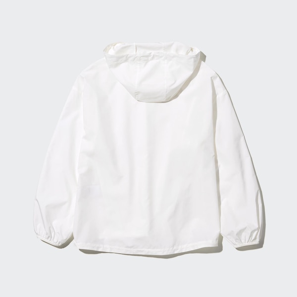 White Women Uniqlo UV Protection Pocketable Parka | 6102-HGSWN