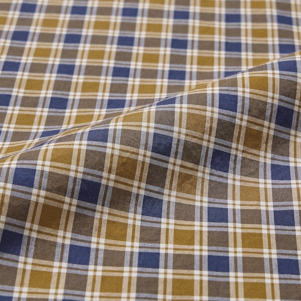 Yellow Men Uniqlo Extra Fine Cotton Broadcloth Checked Long-Sleeve Shirts | 4587-JDMBF