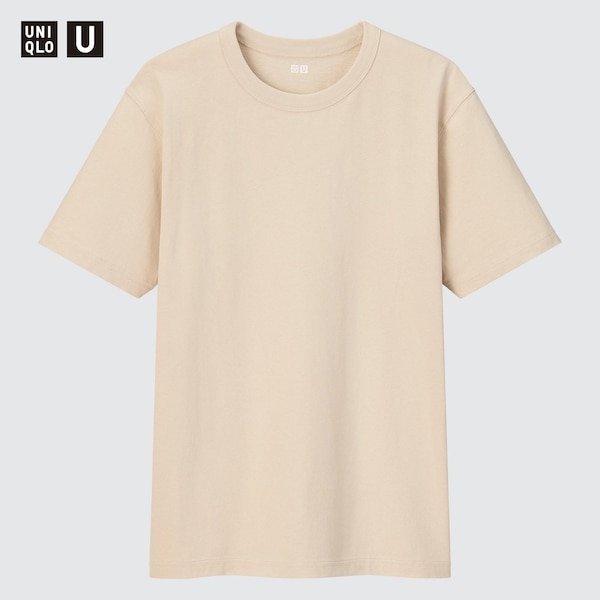 Yellow Men Uniqlo U Crew Neck Short-Sleeve T Shirts | 2473-PCXHU