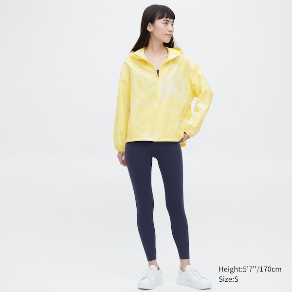 Yellow Women Uniqlo UV Protection Printed Pocketable Parka | 5406-FJIUA