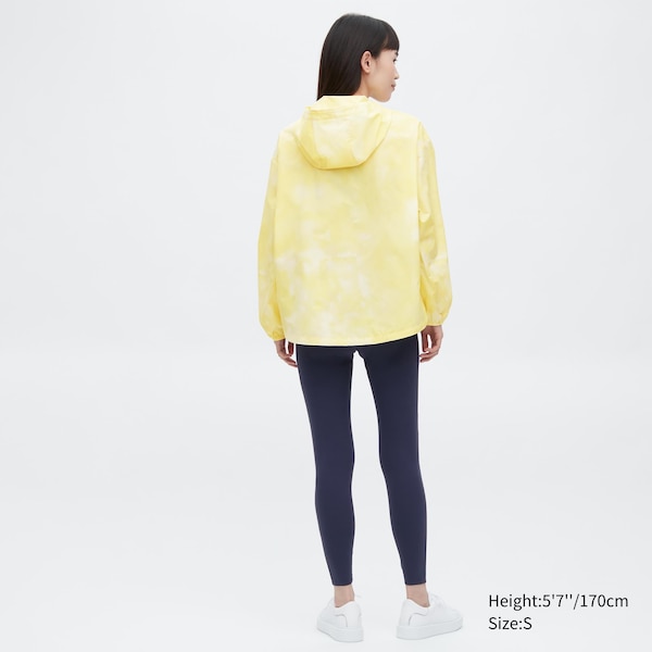 Yellow Women Uniqlo UV Protection Printed Pocketable Parka | 5406-FJIUA